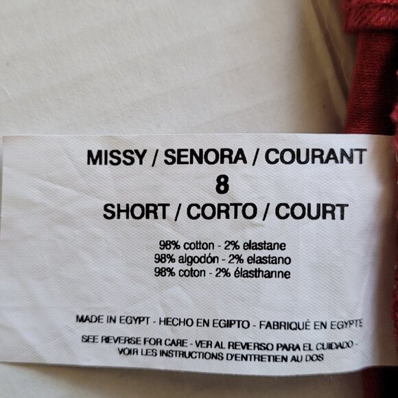 Bandolino jeans red Mandie style straight legs stretch cotton denim pants petite - Picture 8 of 16